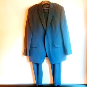MICHAEL STRAHAN COLLECTION MEN'S SUIT BLUE SIZE 46L  SEE DESCRIPTION